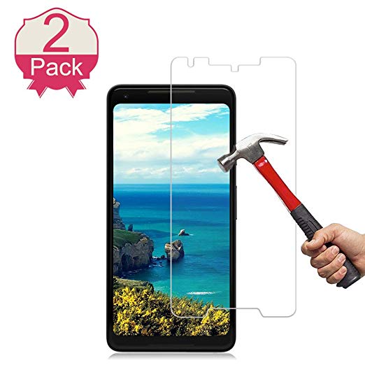 BBInfinite Pixel 2 XL Glass Screen Protector, [ 2-Pack ] 9H Hardness 2.5D Pixel 2 XL Tempered Glass Bubble-Free Glass Screen Protectors for Google Pixel 2 XL