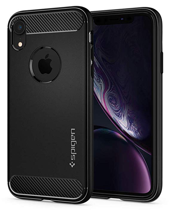 Spigen Rugged Armor Designed for Apple iPhone XR Case (2018) - Matte Black