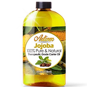 100% Pure Jojoba Oil (HUGE 4OZ BOTTLE) All-Natural Jojoba Oil – Cold Pressed - Perfect Moisturizer for Hair, Skin, Face, and Hair