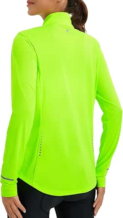 BALEAF Women's Lightweight Cycling Jacket Full Zip Long Sleeve Athletic Shirts UPF 50  Pockets Running