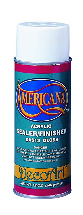 DecoArt 12-Ounce Americana Acrylic Sealer/Finish Aerosol Spray, Gloss