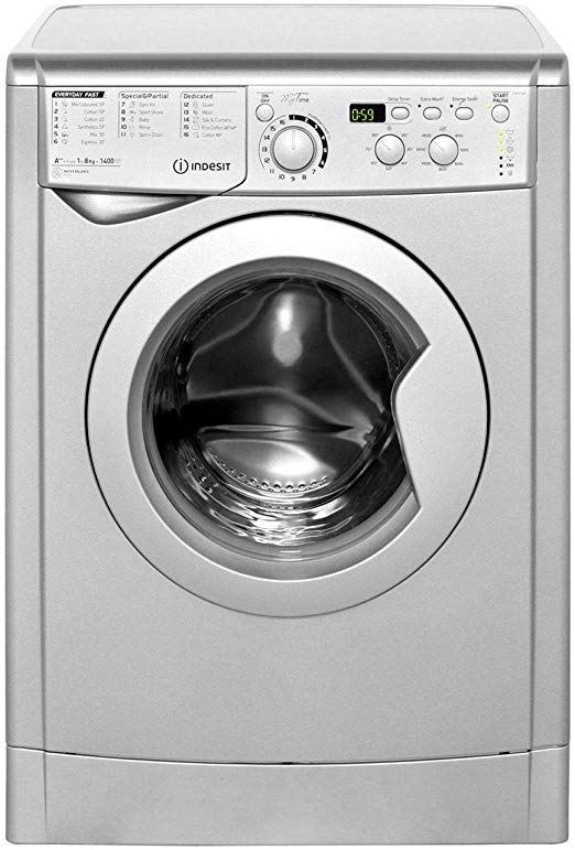 Indesit EWD81482S A   Rated Freestanding Washing Machine - Silver