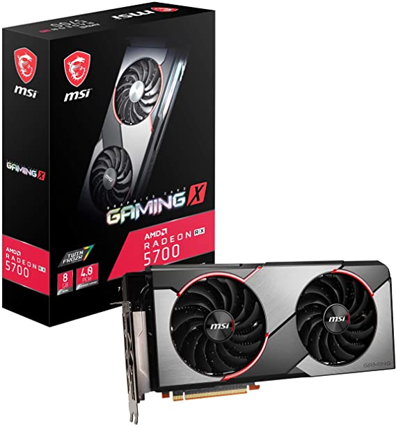 MSI Gaming Radeon Rx 5700 256-bit 8GB GDRR6 HDMI/DP HDCP Support DirectX 12 Dual Fan VR Ready Navi Architecture OC Graphics Card (RX 5700 Gaming X)