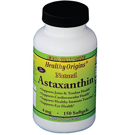 Healthy Origins Astaxanthin Gels 4 MG, 150 Count