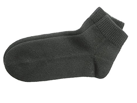100% Pure Cashmere Bed Socks for Women Black size Large