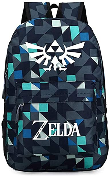 Legend of Zelda Link Backpack Oxford Cloth Black Large Capacity Cosplay Durable Travel School Bag