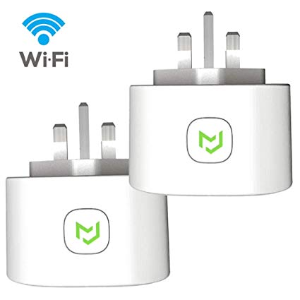 Smart Plug WiFi, Meross Smart Socket Compatible with Amazon Alexa Google Home 13A with Energy Monitor (2 Pack)