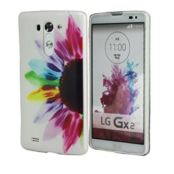 LG Vista Case, LG G Vista Case, Harryshell(TM) Slim Sunflower Pattern Tpu Gel Silicone Soft Protective Skin Case Cover for LG G Vista Vs880
