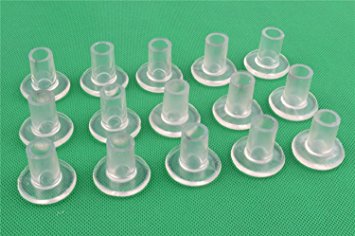Sayhi 10 Pairs Stiletto High Heel Protector Shoes Stopper Cover Clear Cylinder Shape