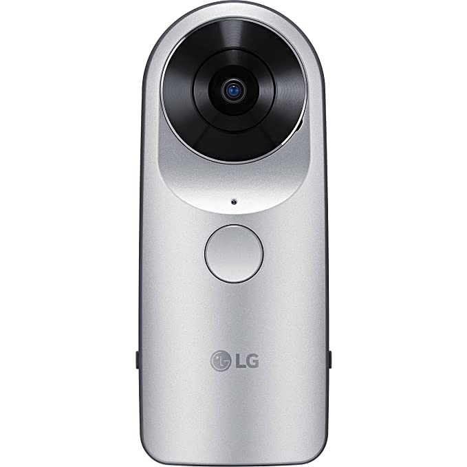 LG 360 Cam Spherical Digital Camera For Clicking 360 Degree Videos And Images, Supports Micro SD Card