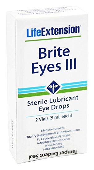 Life Extension - Brite Eyes III Sterile Lubricant Eye Drops - 2 Vial(s)