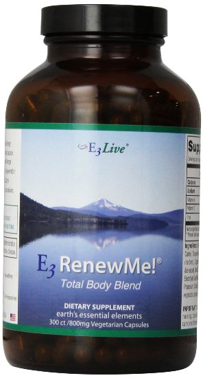 E3Live E3RenewMe Total Body Blend -- 800 mg - 300 Vegetarian Capsules