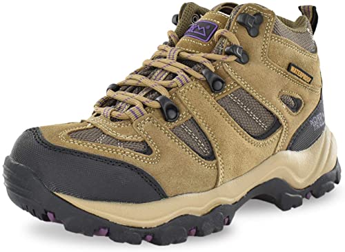 Nord Trail Mt. Washington HI Women's Hiking Shoes, Waterproof Trail Running Shoes, Breathable, Lightweight, High-Traction Grip