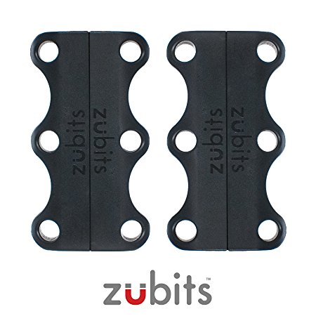 Zubits - magnetic shoe closures - Size #1 Kids / Size #2 Adults / Size #3 Lg. Adults/Sports - Never Tie Laces Again!