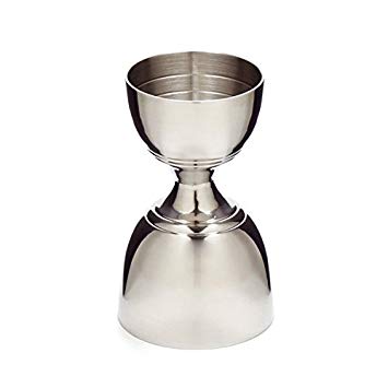 Cocktail Kingdom Leopold Jigger - 1oz/2oz - Stainless Steel / Banded