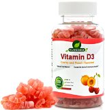 Vitamin D3 800 IU Gummies - 100 Vegetarian for Kids and Adults - A Chewable Supplement by Nutrabear