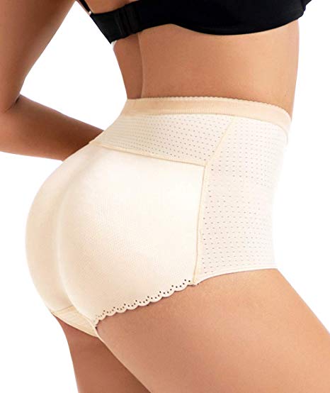 NINGMI Women Butt Lifter Shapewear Briefs Seamless Padded Hip Enhancer Underwear