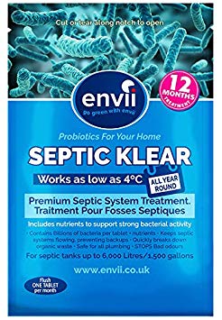 Envii Septic Klear – Bacterial Septic Tank Cleaner - 12 Tablets