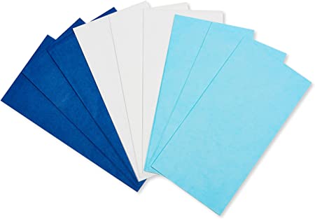 American Greetings Bulk Blue and White Tissue Paper for Arts & Crafts, Kids Activities, DIY Projects, and Gift Packaging (125-Sheets)