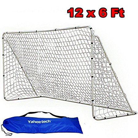 Yaheetech 12 x 6 FT Professional Soccer Goal with Net