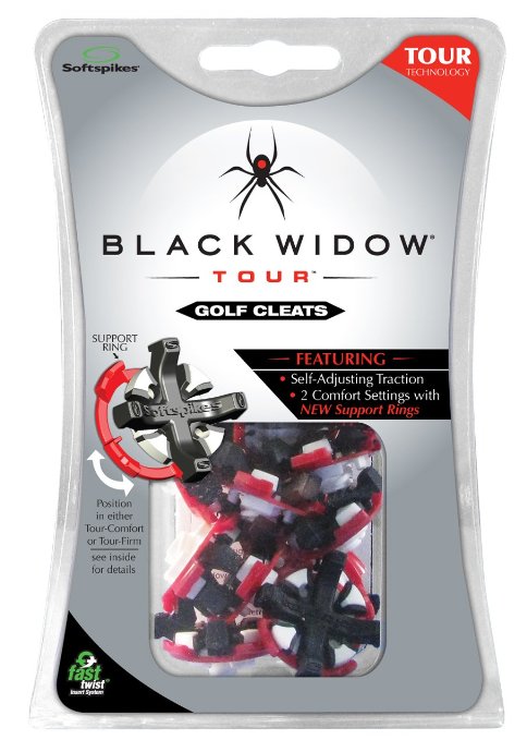 Softspikes Black Widow Tour Cleat Fast Twist (16 Count Clamshell)