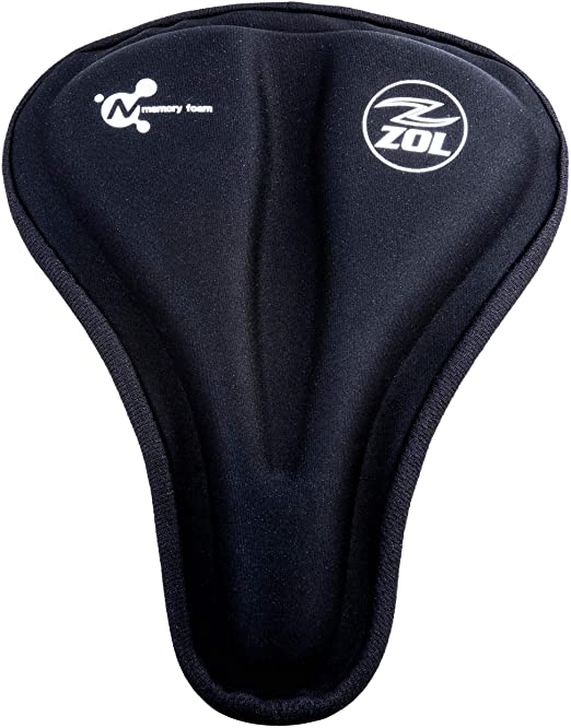 ZOL Anti-Slip Bike Saddle Cover with Memory Foam