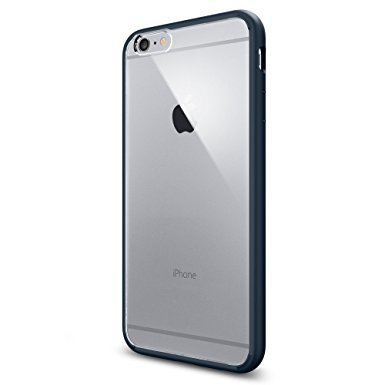 Spigen Ultra Hybrid iPhone 6 Plus Case with Air Cushioned Hybrid Drop Protection Clear Case for Apple iPhone 6 Plus - Metal Slate