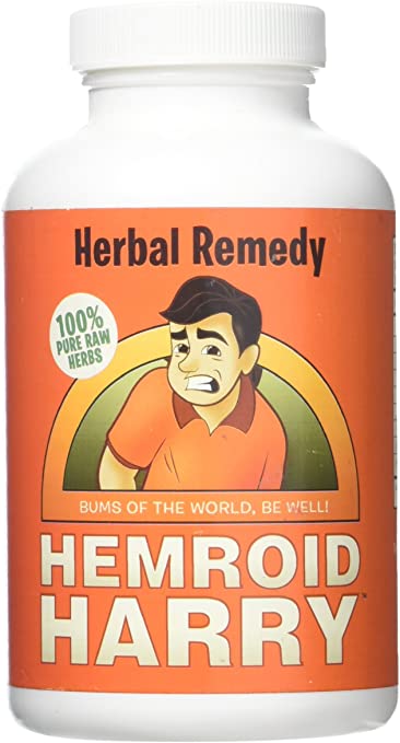 Hemroid Harry's Herbal Remedy, 30 Day (240 Count) - Natural Hemorrhoid Treatment, Itch Pain Relief, Pills, Medicine, Medication, Care
