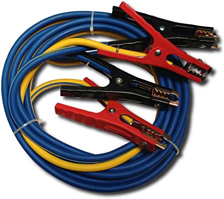 Premium Heavy Duty Jumper Booster Cables No Tangle Design (500 Amp 6 Gauge 16 Feet)