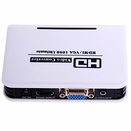 FarSail 9 Full HD 1080P HDMI To VGA Video Converter with Audio Output for PC Laptop Notebook DVD to HDTV