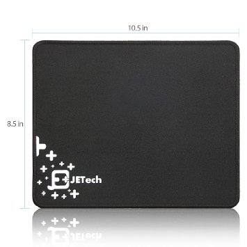 Mouse Pad, JETech Premium Medium 8.5''x10.5'' Mouse Pad (Black) - 0779