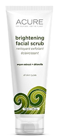 Acure Organics Brightening Facial Scrub - 4 Oz - Liquid