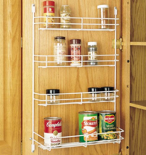 Rev-A-Shelf 565-10-52 Door Mount Spice Rack - Wire-White