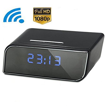 CamRom® Security & Surveillance P2P Wifi Pinhole Hidden Alarm Clock Camera Mini Clock H.264 Cameras Mini Camcorder Video Recorder SP8801Z