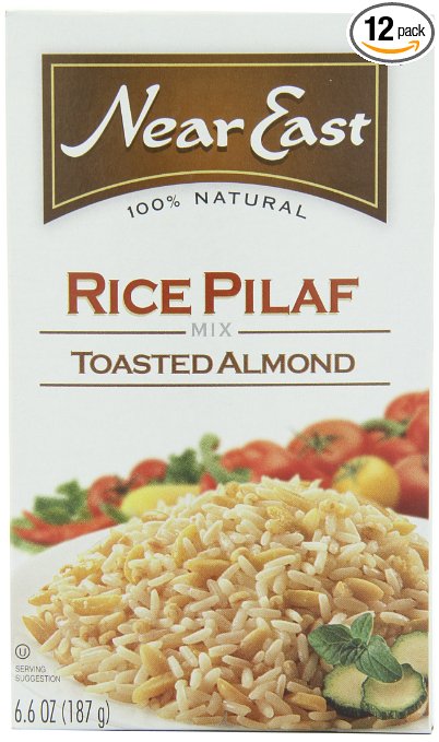 Near East Toasted Almond Rice Pilaf Mix 66-Ounce Boxes Pack of 12
