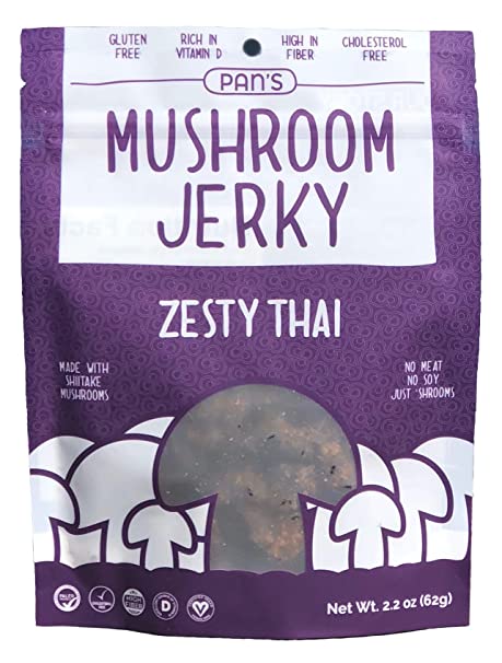 Pan's Mushroom Jerky (Zesty Thai)