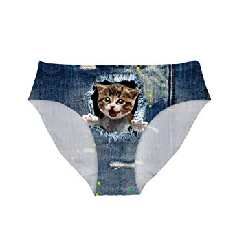 Dellukee Women's Sexy Underwear Animal Fashion Bikini Briefs Pants for Bachelorette Party