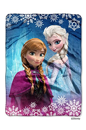 The Northwest Company Disney's Frozen "Frozen Land" 60 by 80-Inch Plush Raschel Throw Blanket, Twin