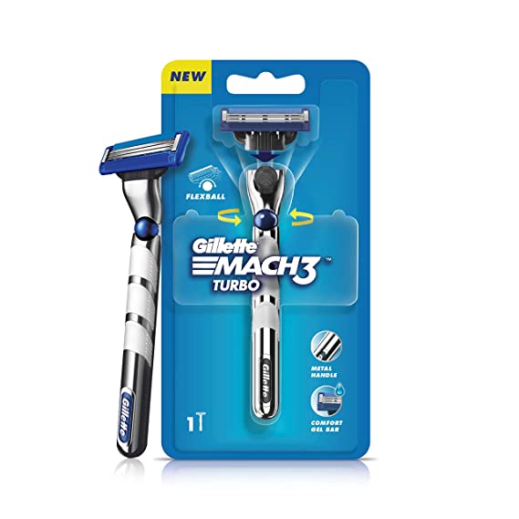 Gillette Mach3 Turbo Men’s Razor with Flexball Technology