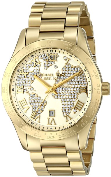 Michael Kors Pave Dial Stainless Steel Quartz Ladies Watch MK5958