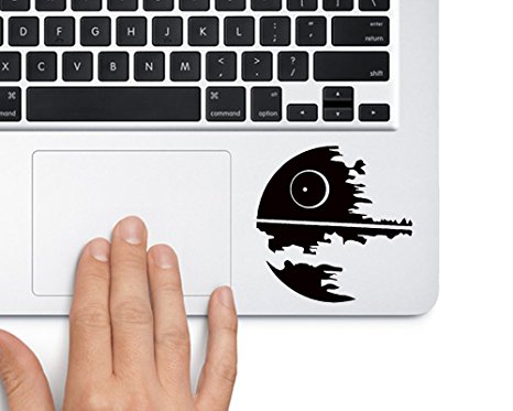 Death Star Simple Star Wars - Trackpad Apple Macbook Laptop Vinyl Sticker Decal