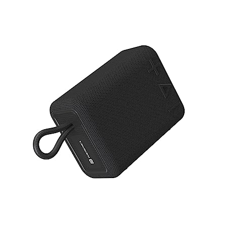 Portronics Breeze 4 Portable Bluetooth Speaker 5W with TWS Connectivity, 2000 mAh Battery, Built-in-Mic, 8Hrs Playback (Black)