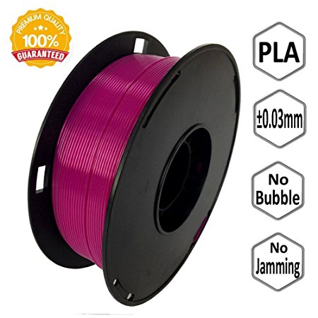 NovaMaker 3D Printer filament - Purple 1.75mm PLA Filament, PLA 1kg(2.2lbs), Dimensional Accuracy  /- 0.03mm