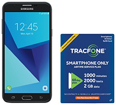 TracFone Samsung Galaxy J7 Sky Pro 4G LTE Prepaid Smartphone with Amazon Exclusive Free $40 Airtime Bundle