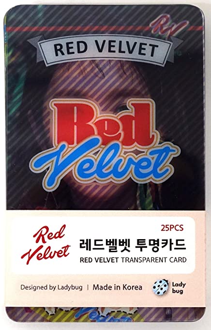 SM Entertainment RED Velvet - Transparent Photo Cards 25pcs [Fan Goods]