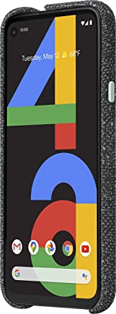 Google Pixel 4a - New Unlocked Android Smartphone - 128 GB of Storage - Up to 24 Hour Battery - Just Black with Google Pixel 4a Case, Basically Black