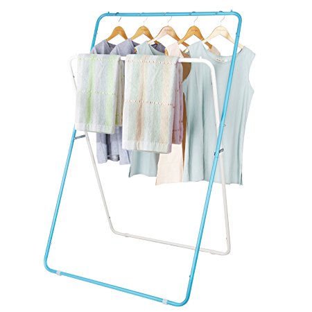 Lifewit Foldable Drying Rack Adjustable Laundry Rack Space Saving Clothes Rack Hanger, Carbon Steel