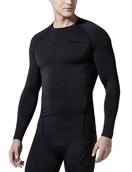 Tesla Men's Thermal Coldgear Compression Baselayer Long Sleeve T Shirts R34/R44/RX1