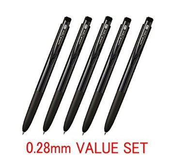 Very smooth, although it is a micro point-Uni-ball Signo RT1 Rubber Grip & Click Retractable Ultra Micro & Extra Fine Point Gel Pens -0.28mm-black Ink-value Set of 5 (With Our Shop Original Product Description)