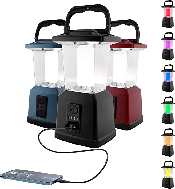 Enbrighten Dual Power Color Changing LED Rechargeable Lantern